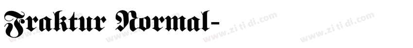 Fraktur Normal字体转换